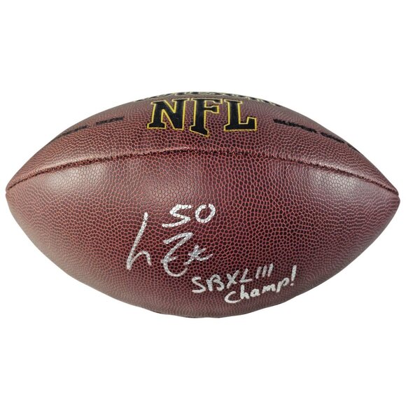 Pittsburgh Steelers Larry Foote Signed Football - Picture 5 of 8
